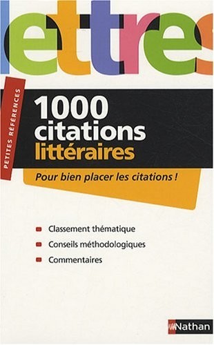 1000 CITATIONS LITTERAIRES
