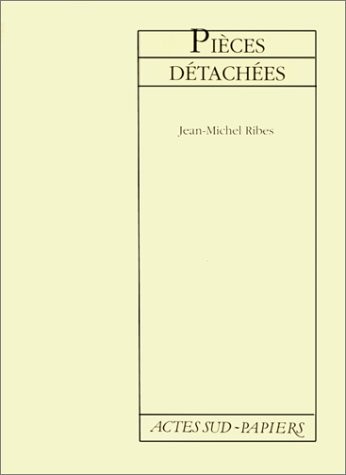 Pièces détachées [9782869430709]