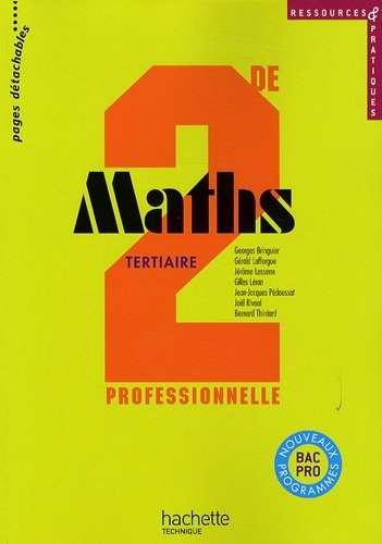Maths tertiaire 2de professionnelle