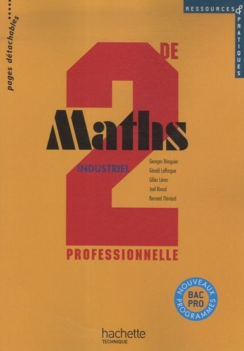 Maths industriel 2de professionnelle