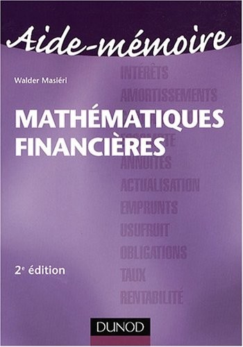 Aide-mémoire Mathématiques financières