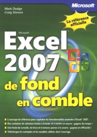 Excel 2007 - De fond en comble - Livre+compléments en ligne