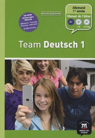 Allemand 1re année Team Deutsch 1 (1Cédérom + 1 CD audio)