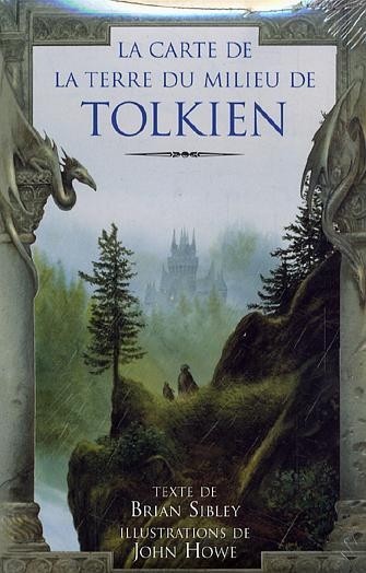 La carte de la terre du milieu de Tolkien