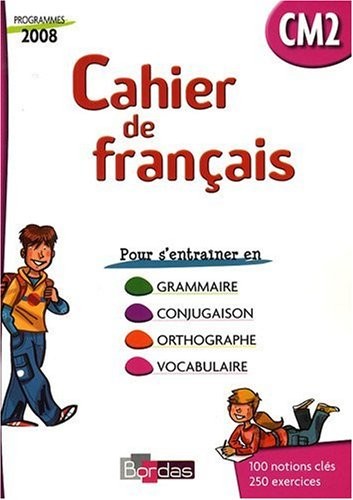 Cahier de français CM2