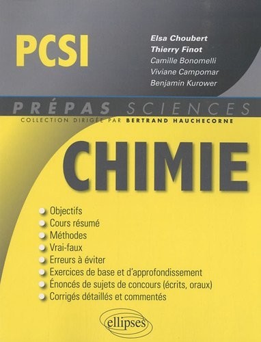 Chimie PCSI