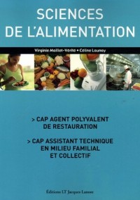Sciences de l'alimentation CAP agent polyvalent de restauration, CAP assistant technique en milieu familial et collectif