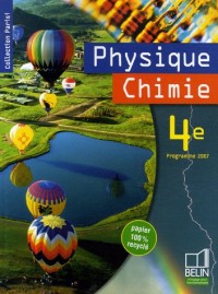 Physique Chimie 4e : Programme 2007