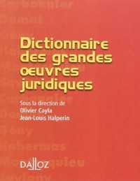 Dictionnaire des grandes oeuvres juridiques: Petits dictionnaires Dalloz