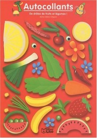 De drôles de fruits et légumes ! Rouge - Album d'autocollants - Dès 3 ans ( périmé )