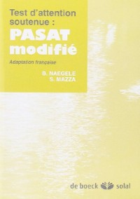 Test d'attention auditive soutenue : PASAT modifié : Un CD-Rom