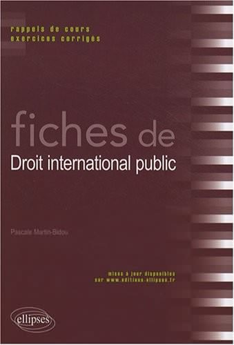 Fiches de droit international public