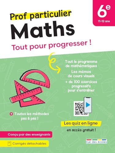 Prof particulier - Maths 6e: Tout pour progresser ! Avec des exercices interactifs et des podcasts