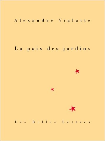 La Paix des jardins: Poèmes