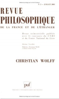 Revue philosophique de la France et de l'Étranger, numéro 3 - 2003