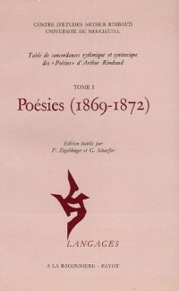 Poésies en 2 volumes : Tome 1, 1869-1872 ; Tome 2, Table de concordances
