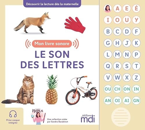 Mon livre sonore - Le son des lettres