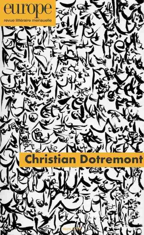 Christian Dotremont - N  1079 Mars 2019