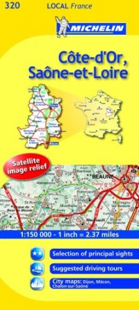 Michelin Map France: Cte-d'or, Sane-et-loire 320