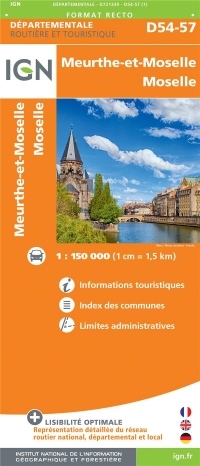 Meurthe-et-Moselle, Moselle : 1/150 000