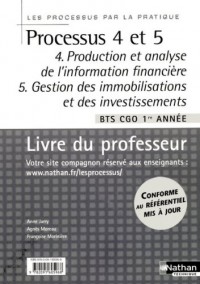 Processus 4 et 5 par la pratique BTS 1 - Livre du professeur