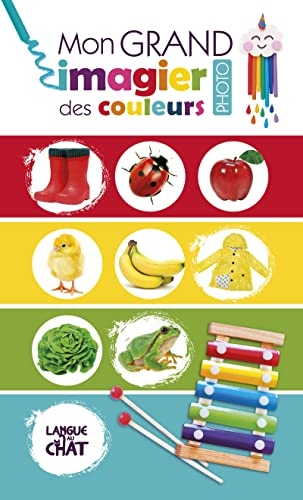 Mon grand imagier des couleurs - Livre d'éveil cartonné - Jolies photos - Dès 6 mois