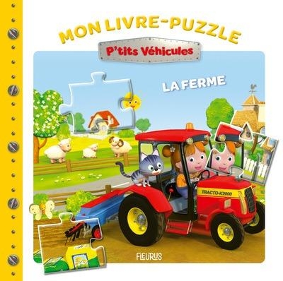 Livre-puzzle P'tits véhicules - La ferme