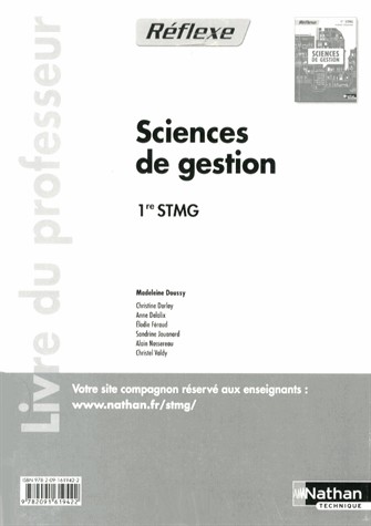 Sciences de gestion - 1re STMG