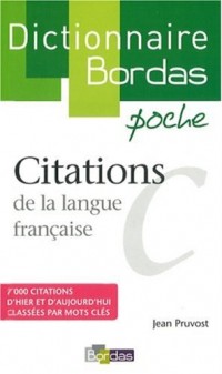 Dictionnaire poche des citations