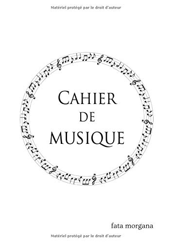 Cahier de musique: Carnet de 108 pages de partitions (10 portées par page) - 21×29,7 cm