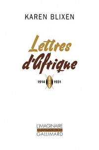 Lettres d'Afrique: (1914-1931)