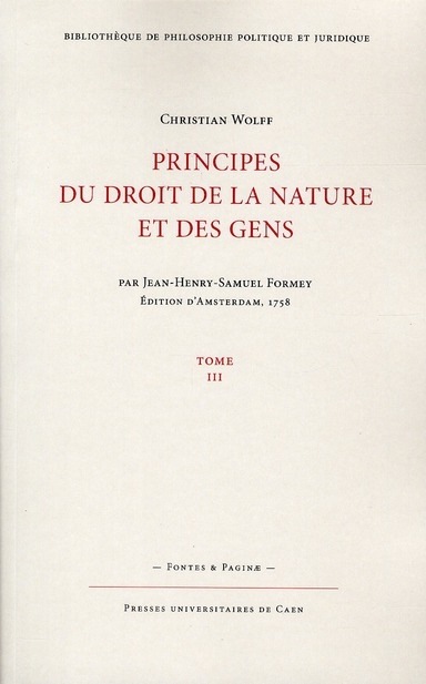 Principes du droit de la nature et des gens : Tome 3