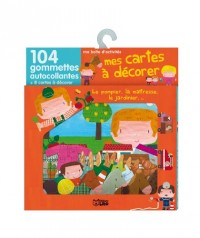Mes Cartes a Decorer avec Gommettes : Pompier, Maîtresse - Dès 3 ans
