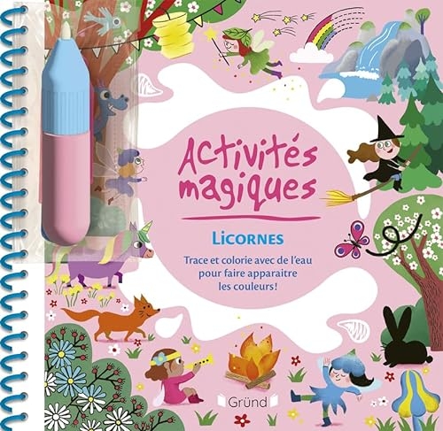 Activités magiques – Monde magique – Livre d'activités et de coloriage magique à l'eau avec un feutre – À partir de 3 ans