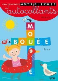 Mes premiers mots fléchés en autocollants : la mer - Dès 4 ans
