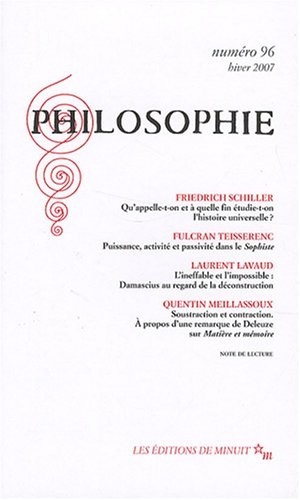 Philosophie, N° 96, Hiver 2007 :