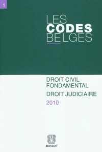 Les Codes belges. Tome 1. 2010