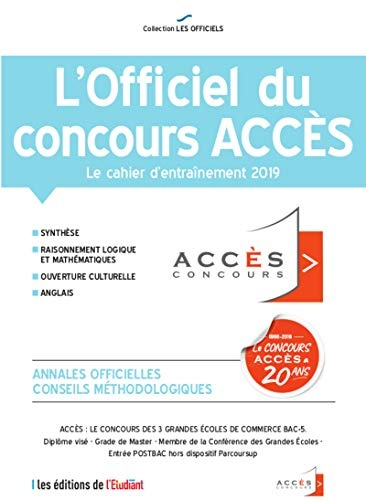 l'Officiel du concours Accès 2019