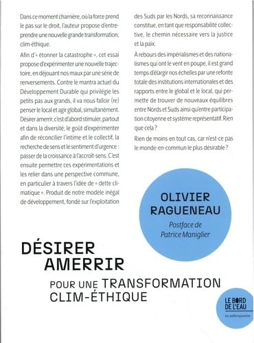 Désirer Amerrir: Pour une transformation clim-éthique
