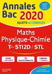 Annales Bac 2020 Maths Physique-Chimie Tles STI2D-STL