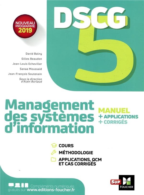 DSCG 5 - Management des systèmes d'information - Manuel et applications
