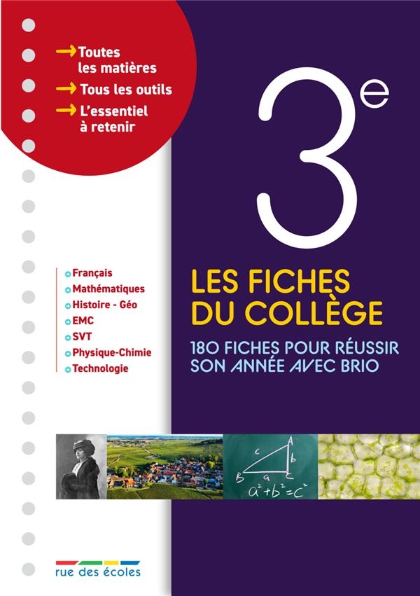 Les fiches du collège 3e