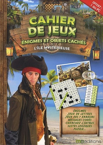 Cahier de jeux, énigmes et objets cachés : L'île mystérieuse : 1 livre + 1 jeu PC