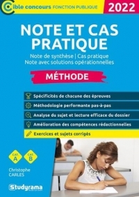 Note et cas pratique: Note de synthèse / Cas pratique / Note avec solution opérationnelles