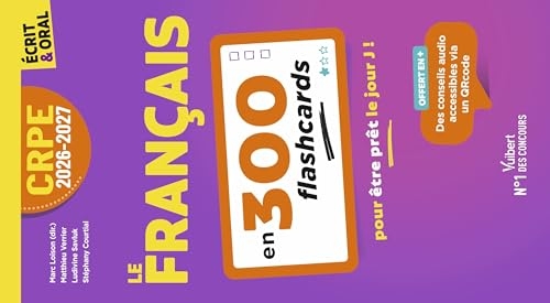 CRPE 2026-2027 - Français : 300 flashcards pour maîtriser le programme - épreuve écrite d’admissibilité