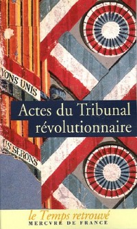 Actes du Tribunal révolutionnaire