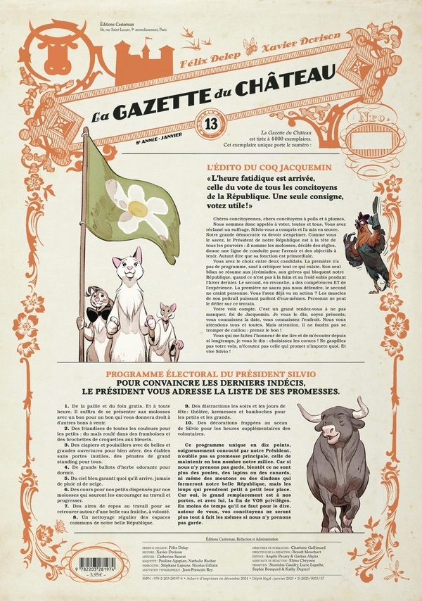 LE CHATEAU DES ANIMAUX -LA GAZETTE DU CHATEAU T13 (13)