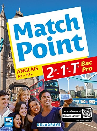 Match point 2de, 1re, Tle Bac Pro (Anglais) - Pochette élève