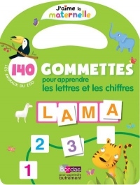 140 gommettes pour apprendre les lettres et les chiffres : Les animaux du zoo