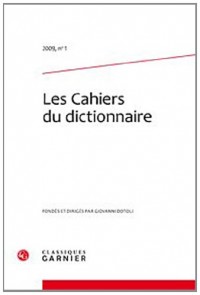 Les Cahiers du dictionnaire N°1